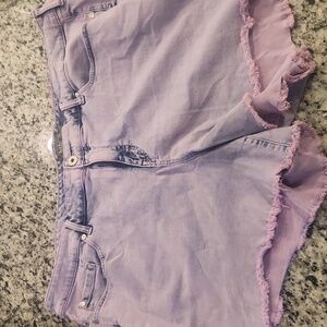 Torrid Lavender Jean Shorts